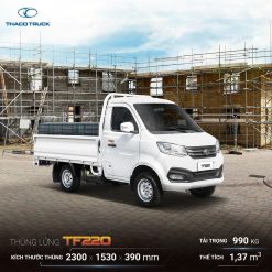 Ảnh xe TF 220 thùng lửng của thaco Bắc Ninh