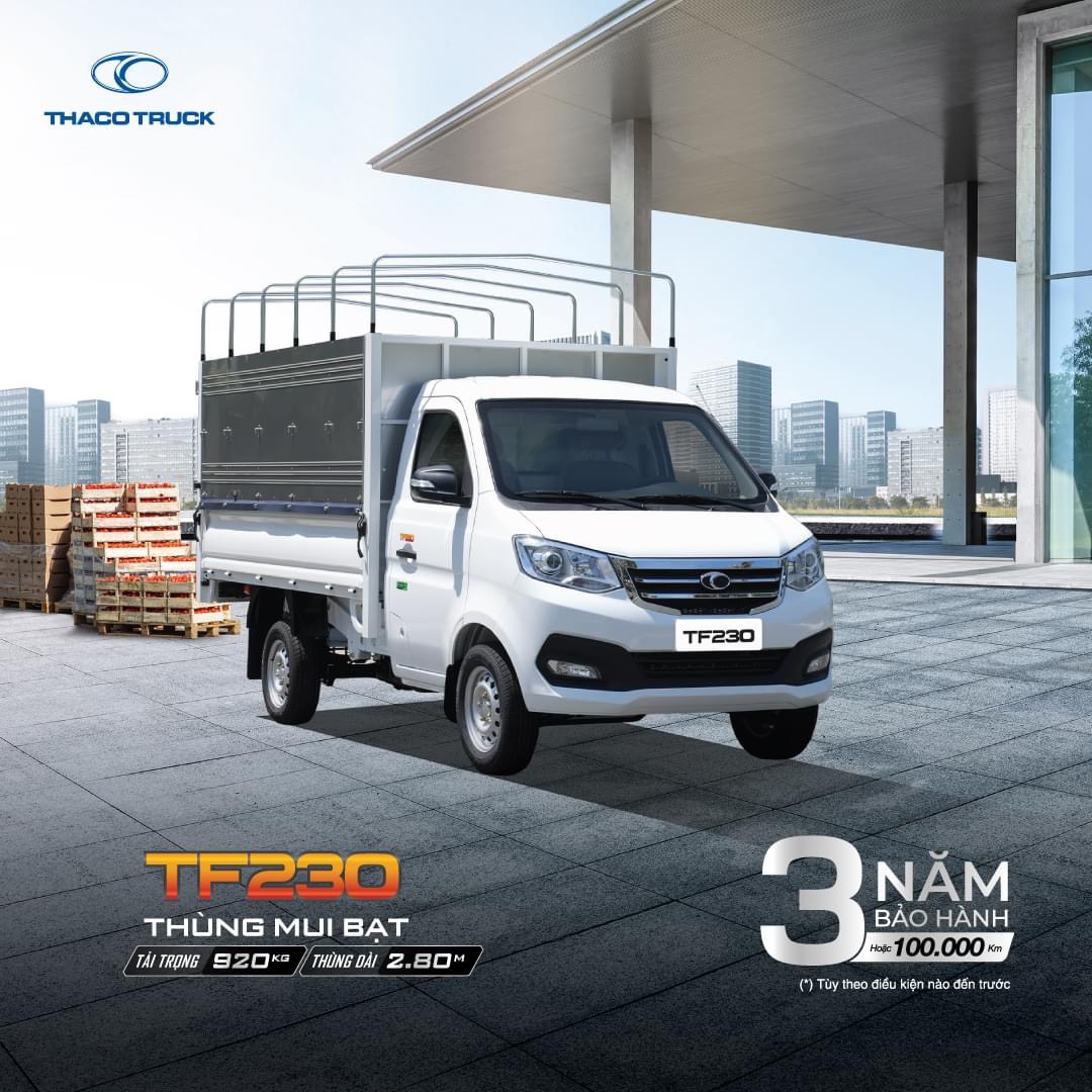 Xe tải TF 230 mui bạt của Thaco Bắc Ninh