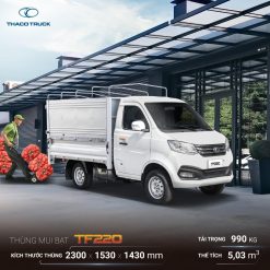 Anhe xe TF220 Mui bạt của Thaco Bắc Ninh