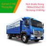 Ảnh xe Auman C160 Thùng bạt màu xanh của Thaco Bắc Ninh