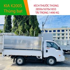 Ảnh xe Kia K200S thùng bạt màu trắng tại Thaco Bắc Ninh