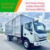 Ảnh xe tải Ollin S720 Thùng kín màu trắng của Thaco Bắc Ninh