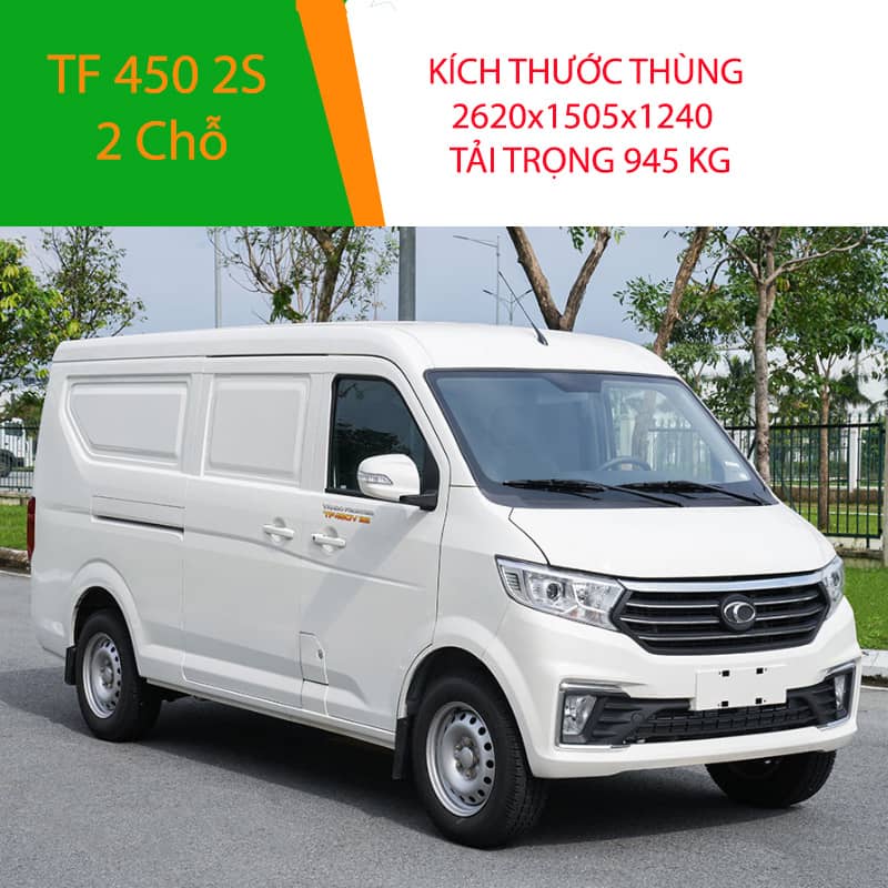 Ảnh xe tải Van TF450 2S trắng tại Thaco Bắc Ninh Ảnh xe tải Van TF450 2S trắng tại Thaco Bắc Ninh