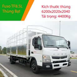 ảnh xe Fuso TF8.5L thùng bạt màu trắng của Thaco Bắc Ninh