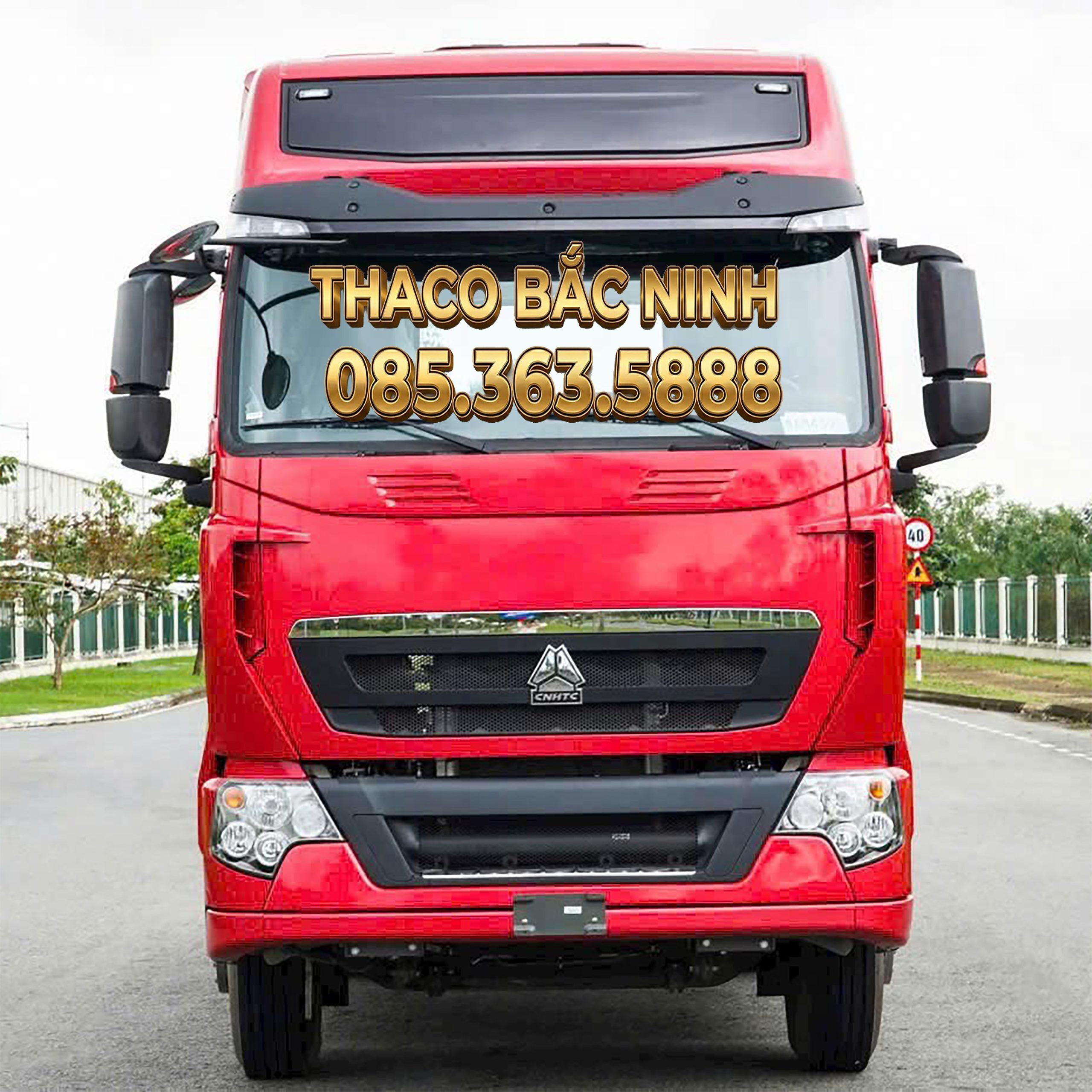 Ảnh đầu kéo Howo Sitrack T7H màu đỏ cầu dầu tại Thaco Bắc ninh Ảnh đầu kéo Howo Sitrack T7H màu đỏ cầu dầu tại Thaco Bắc ninh