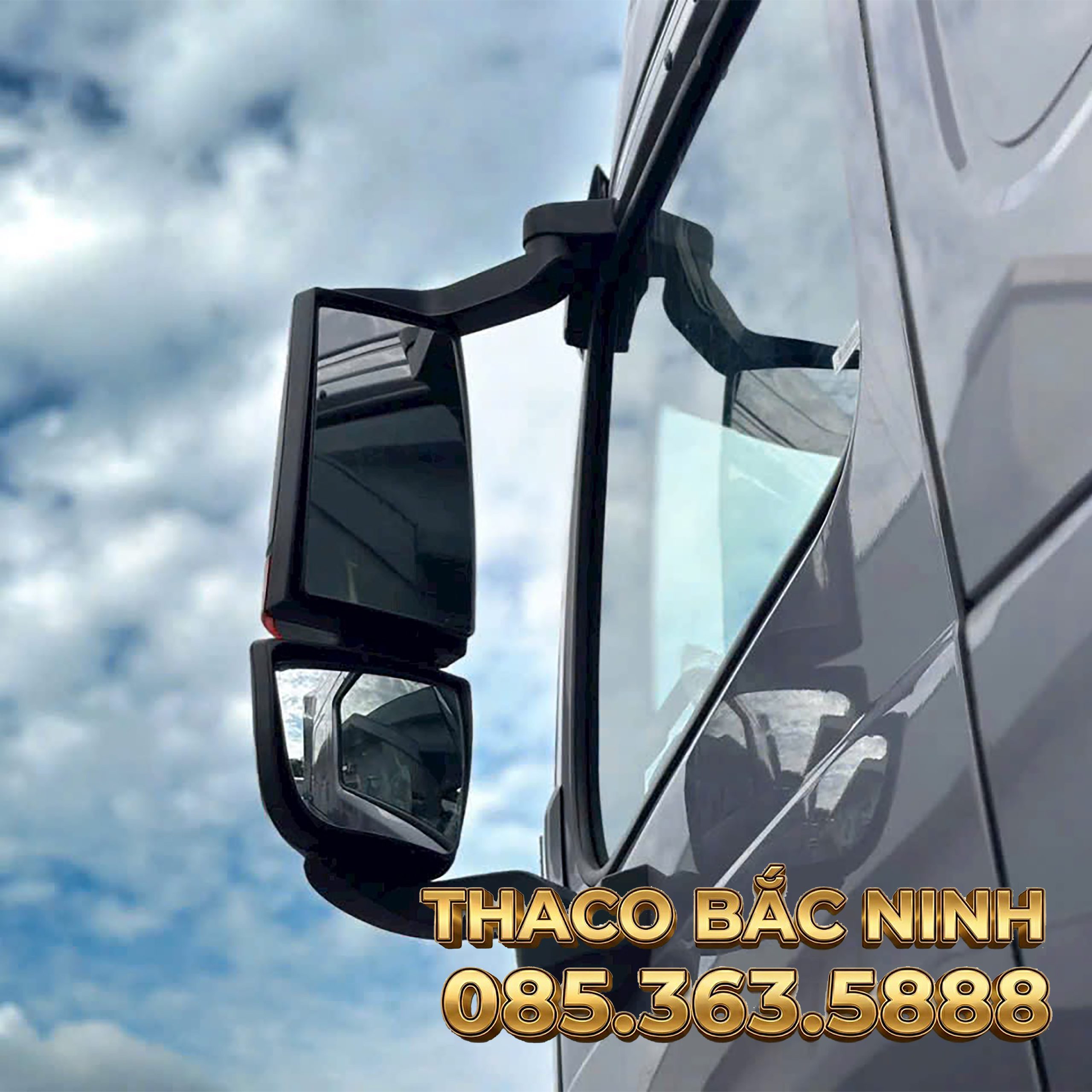 Ảnh gương xe đầu kéo howo T7H tại thaco bắc ninh