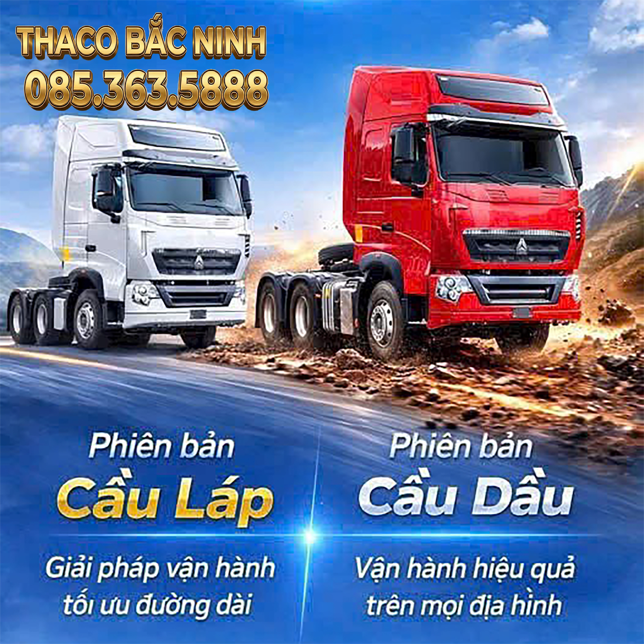 Ảnh xe đầu kéo cầu dầu và Láp Howo T7H tại Thaco Bắc Ninh Ảnh xe đầu kéo cầu dầu và Láp Howo T7H tại Thaco Bắc Ninh