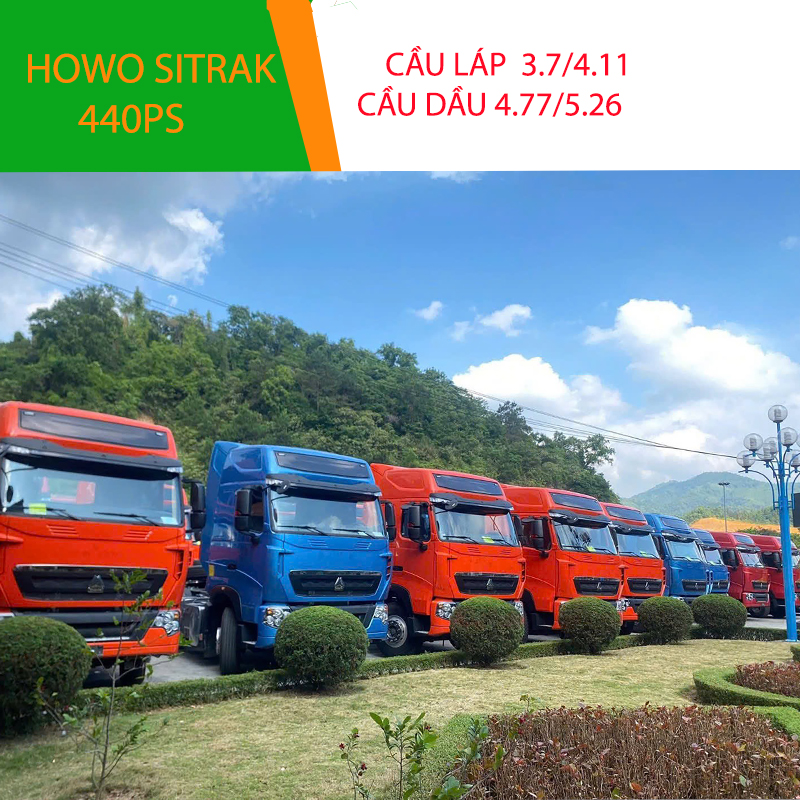 MÀU XE HOWO SITRAK 440 Ở THACO BẮC NINH